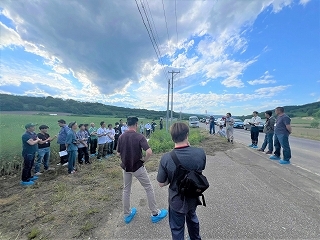 なたねの栽培ほ場を現地視察しました