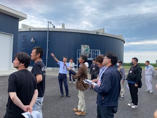 バイオガスプラントを見学（湧別町）