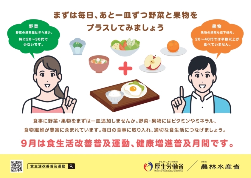 【普及チラシ（食生活改善普及運動）】（スマート・ライフ・プロジェクト：厚生労働省）