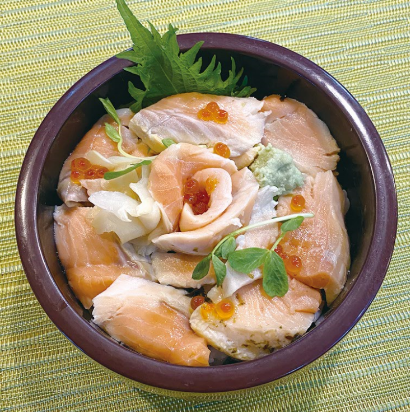 しばれ〆鮭丼