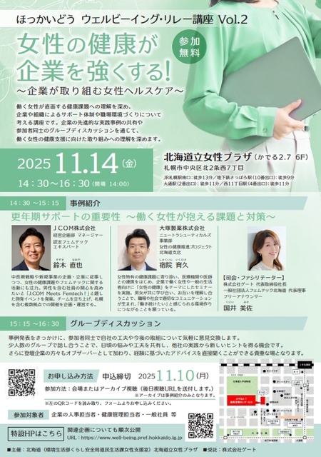 ほっかいどうウェルビーイング・リレー講座Vol.2