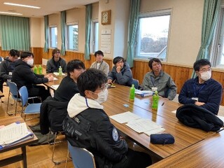 農場の課題をグループ内で発表